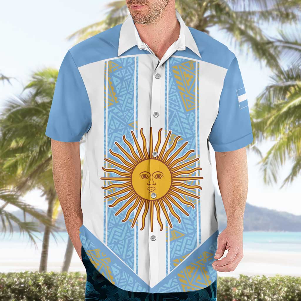 Custom World Football 2026 Argentina Hawaiian Shirt La Albiceleste Pride Sun of May