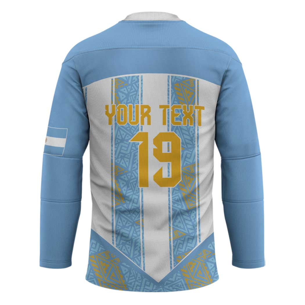 Custom World Football 2026 Argentina Hockey Jersey La Albiceleste Pride Sun of May