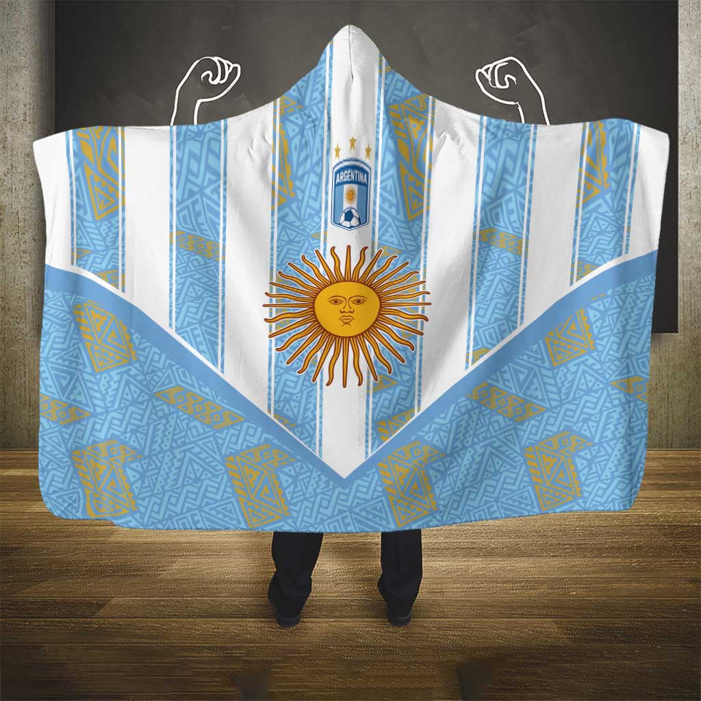 World Football 2026 Argentina Hooded Blanket La Albiceleste Pride Sun of May