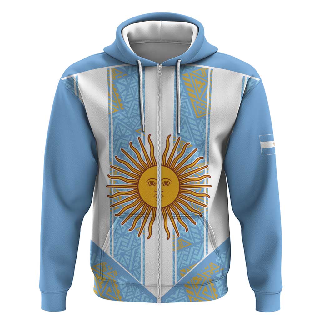 Custom World Football 2026 Argentina Hoodie La Albiceleste Pride Sun of May