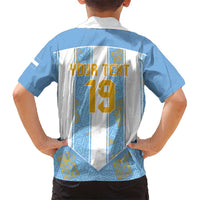 Custom World Football 2026 Argentina Kid Hawaiian Shirt La Albiceleste Pride Sun of May