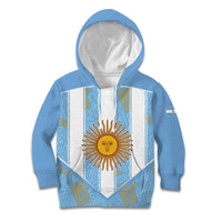 Custom World Football 2026 Argentina Kid Hoodie La Albiceleste Pride Sun of May