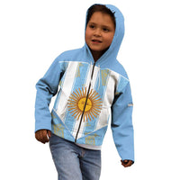 Custom World Football 2026 Argentina Kid Hoodie La Albiceleste Pride Sun of May