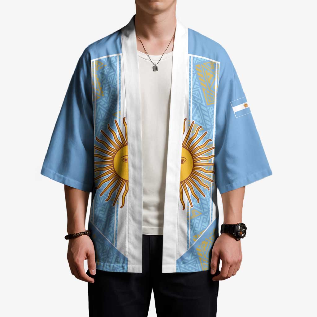 Custom World Football 2026 Argentina Kimono La Albiceleste Pride Sun of May