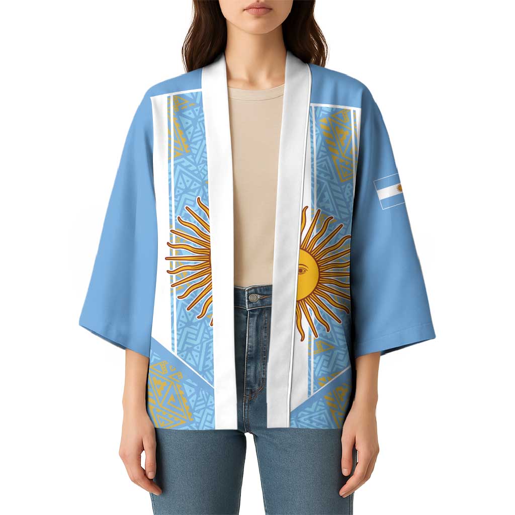 Custom World Football 2026 Argentina Kimono La Albiceleste Pride Sun of May