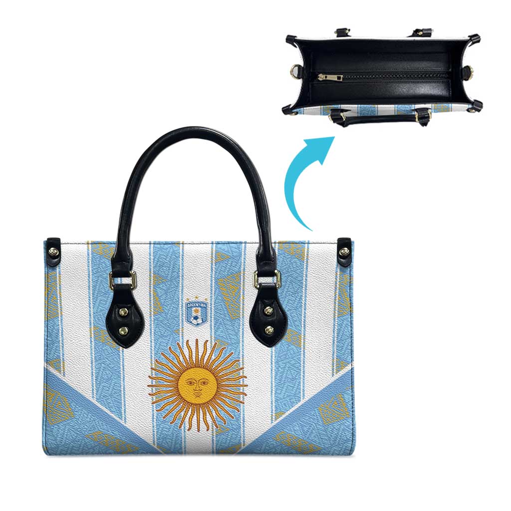 World Football 2026 Argentina Leather Bag La Albiceleste Pride Sun of May