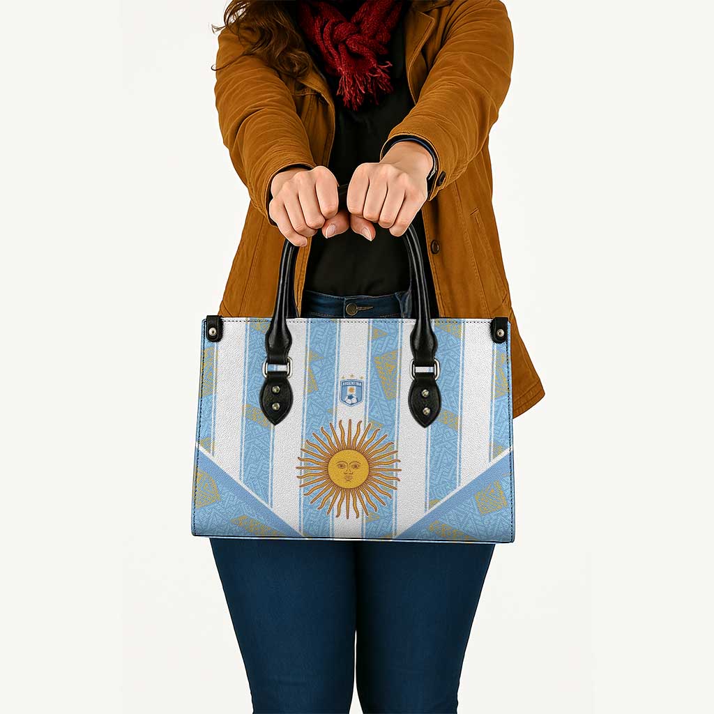 World Football 2026 Argentina Leather Bag La Albiceleste Pride Sun of May