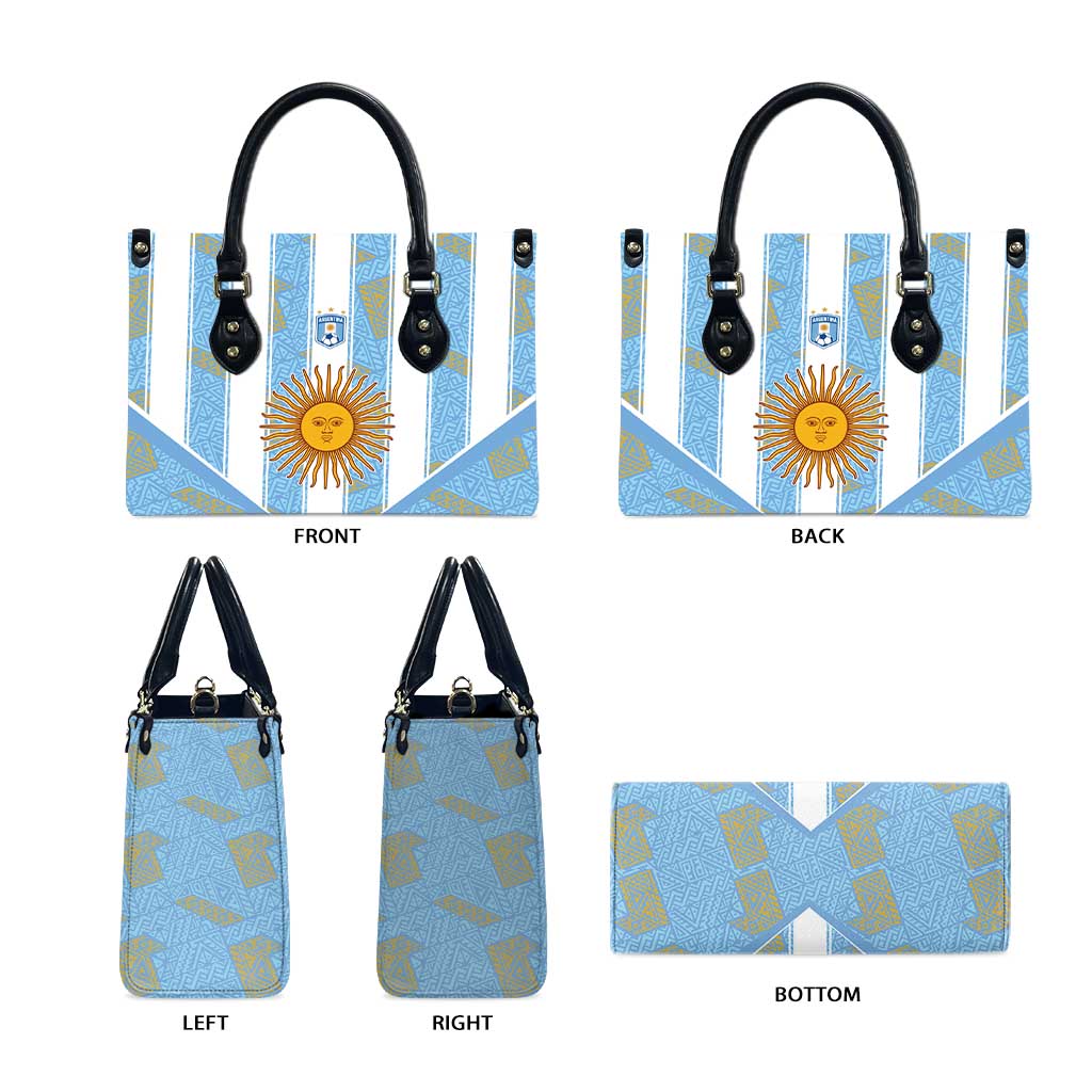 World Football 2026 Argentina Leather Bag La Albiceleste Pride Sun of May