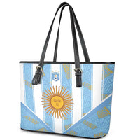 World Football 2026 Argentina Leather Tote Bag La Albiceleste Pride Sun of May