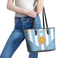 World Football 2026 Argentina Leather Tote Bag La Albiceleste Pride Sun of May