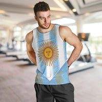 Custom World Football 2026 Argentina Men Tank Top La Albiceleste Pride Sun of May