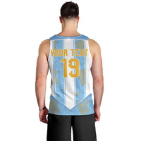 Custom World Football 2026 Argentina Men Tank Top La Albiceleste Pride Sun of May