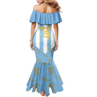 Custom World Football 2026 Argentina Mermaid Dress La Albiceleste Pride Sun of May