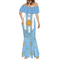 Custom World Football 2026 Argentina Mermaid Dress La Albiceleste Pride Sun of May