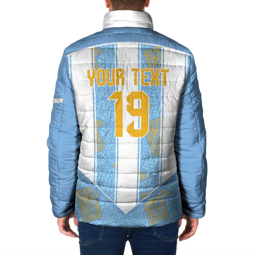 Custom World Football 2026 Argentina Padded Jacket La Albiceleste Pride Sun of May