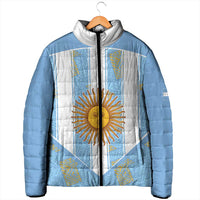Custom World Football 2026 Argentina Padded Jacket La Albiceleste Pride Sun of May