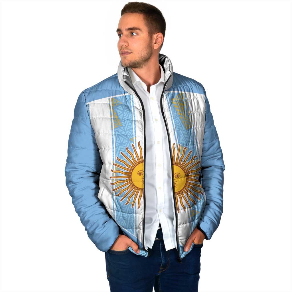 Custom World Football 2026 Argentina Padded Jacket La Albiceleste Pride Sun of May