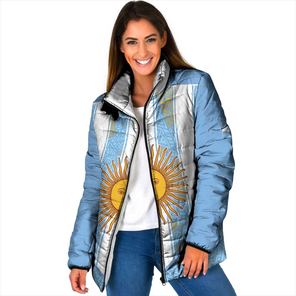 Custom World Football 2026 Argentina Padded Jacket La Albiceleste Pride Sun of May