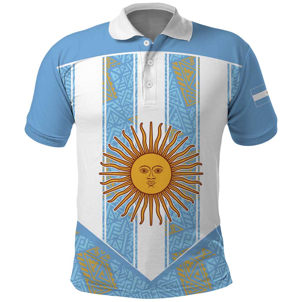 Custom World Football 2026 Argentina Polo Shirt La Albiceleste Pride Sun of May