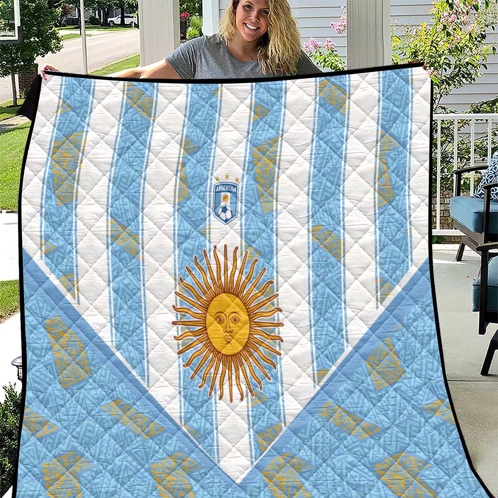 World Football 2026 Argentina Quilt La Albiceleste Pride Sun of May