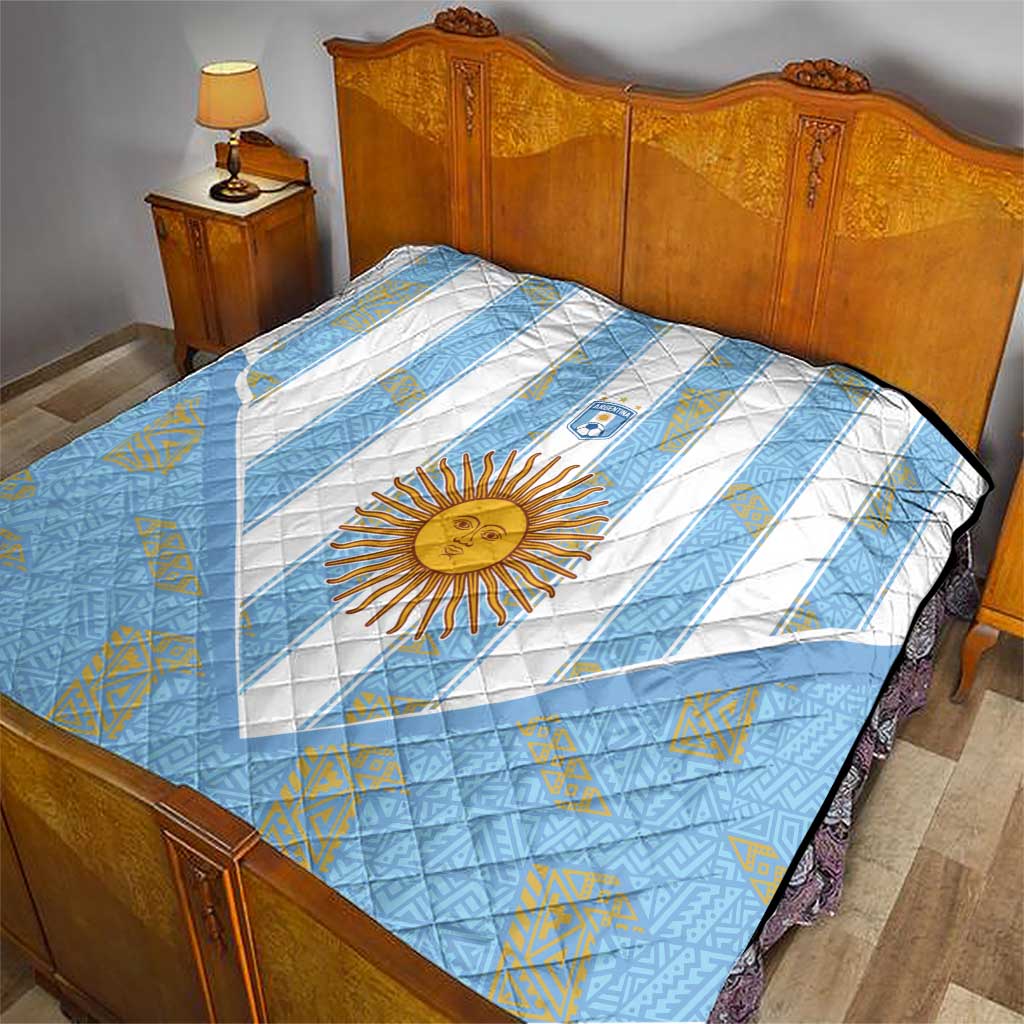 World Football 2026 Argentina Quilt La Albiceleste Pride Sun of May