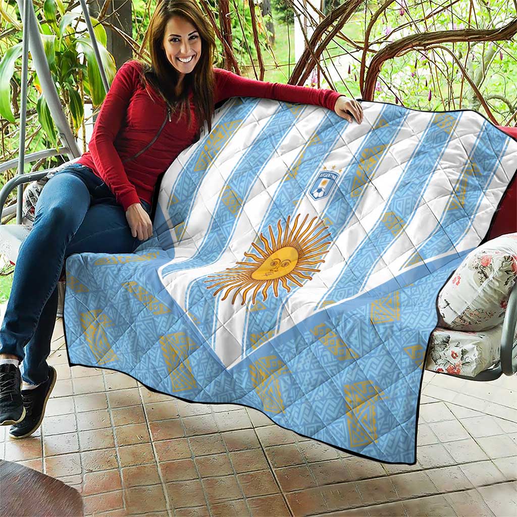 World Football 2026 Argentina Quilt La Albiceleste Pride Sun of May