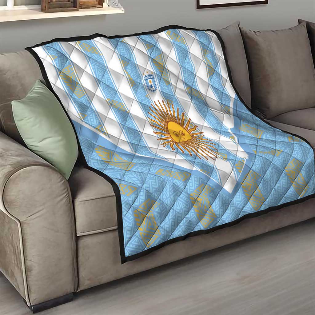 World Football 2026 Argentina Quilt La Albiceleste Pride Sun of May