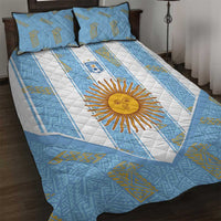 World Football 2026 Argentina Quilt Bed Set La Albiceleste Pride Sun of May