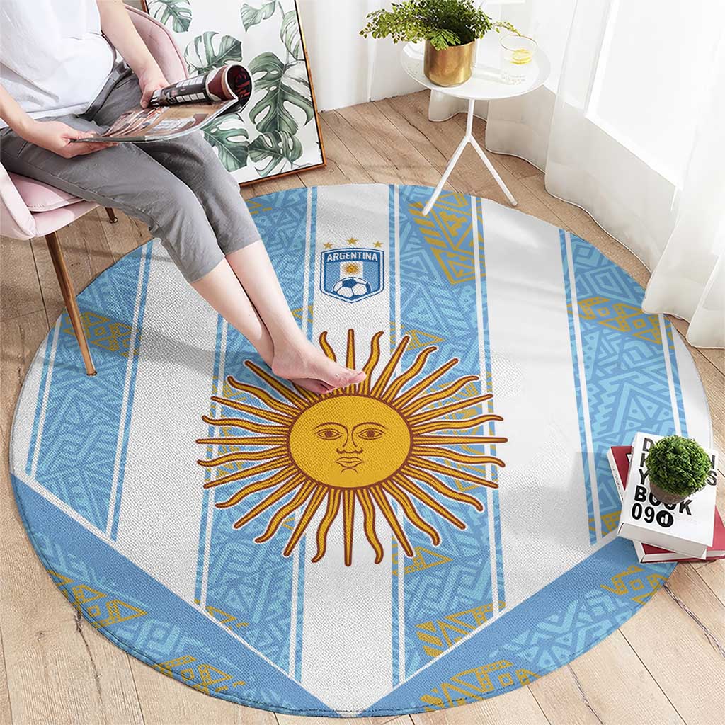 World Football 2026 Argentina Round Carpet La Albiceleste Pride Sun of May