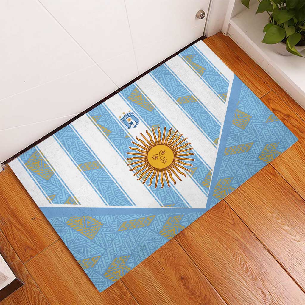 World Football 2026 Argentina Rubber Doormat La Albiceleste Pride Sun of May