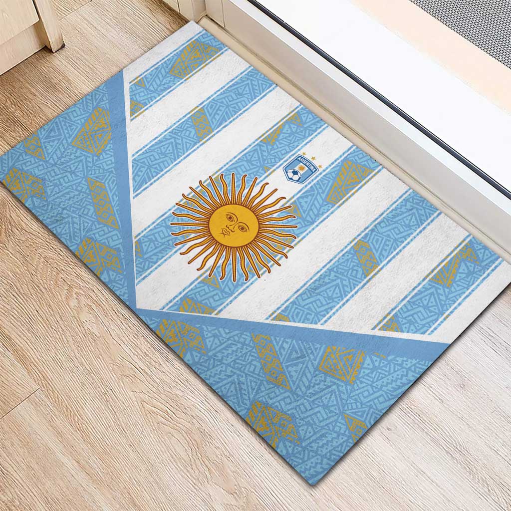 World Football 2026 Argentina Rubber Doormat La Albiceleste Pride Sun of May