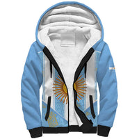 Custom World Football 2026 Argentina Sherpa Hoodie La Albiceleste Pride Sun of May