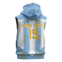 Custom World Football 2026 Argentina Sleeveless Hoodie La Albiceleste Pride Sun of May