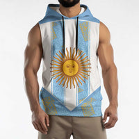 Custom World Football 2026 Argentina Sleeveless Hoodie La Albiceleste Pride Sun of May