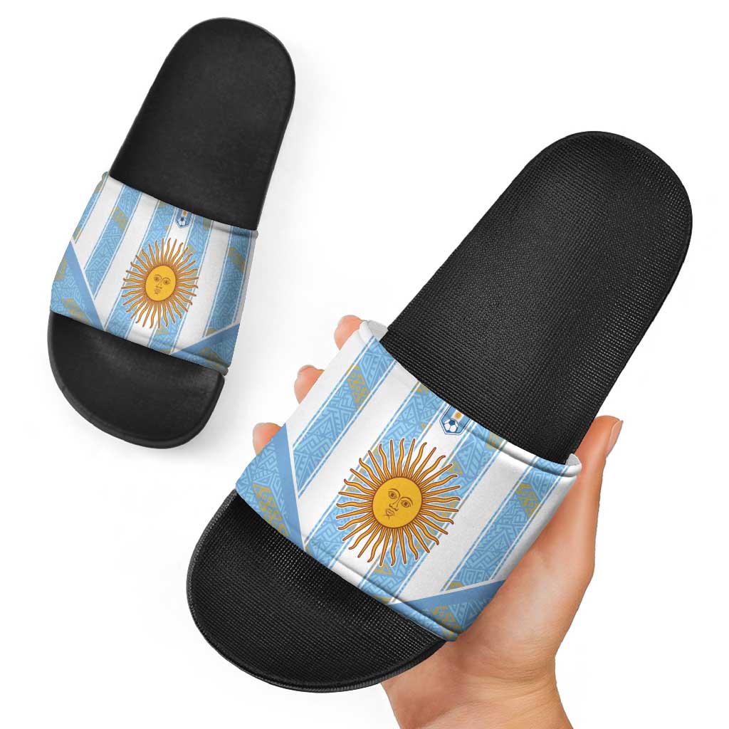 World Football 2026 Argentina Slide Sandals La Albiceleste Pride Sun of May