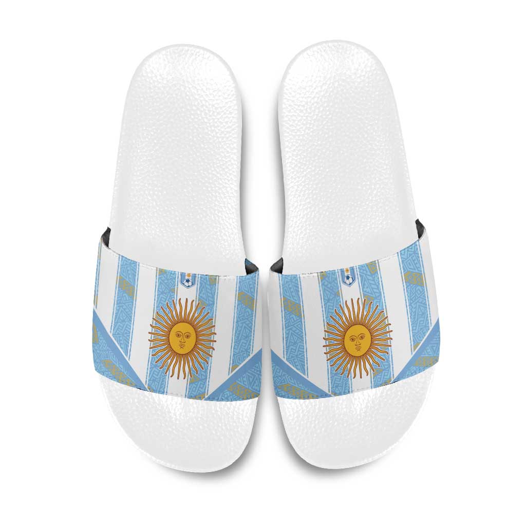 World Football 2026 Argentina Slide Sandals La Albiceleste Pride Sun of May
