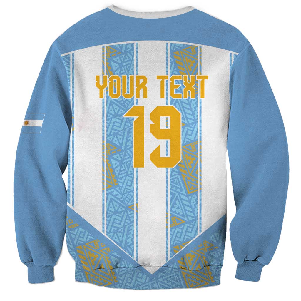 Custom World Football 2026 Argentina Sweatshirt La Albiceleste Pride Sun of May