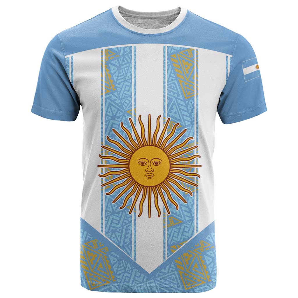 Custom World Football 2026 Argentina T Shirt La Albiceleste Pride Sun of May