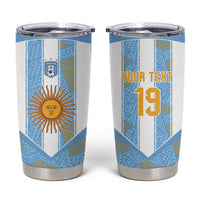 Custom World Football 2026 Argentina Tumbler Cup La Albiceleste Pride Sun of May