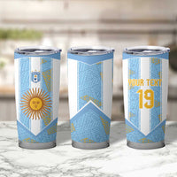 Custom World Football 2026 Argentina Tumbler Cup La Albiceleste Pride Sun of May