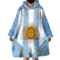 Custom World Football 2026 Argentina Wearable Blanket Hoodie La Albiceleste Pride Sun of May