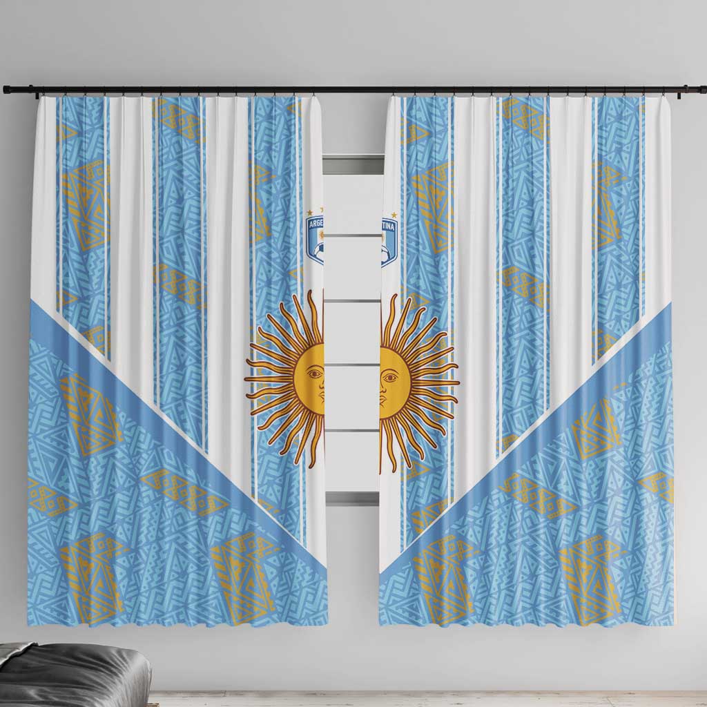 World Football 2026 Argentina Window Curtain La Albiceleste Pride Sun of May