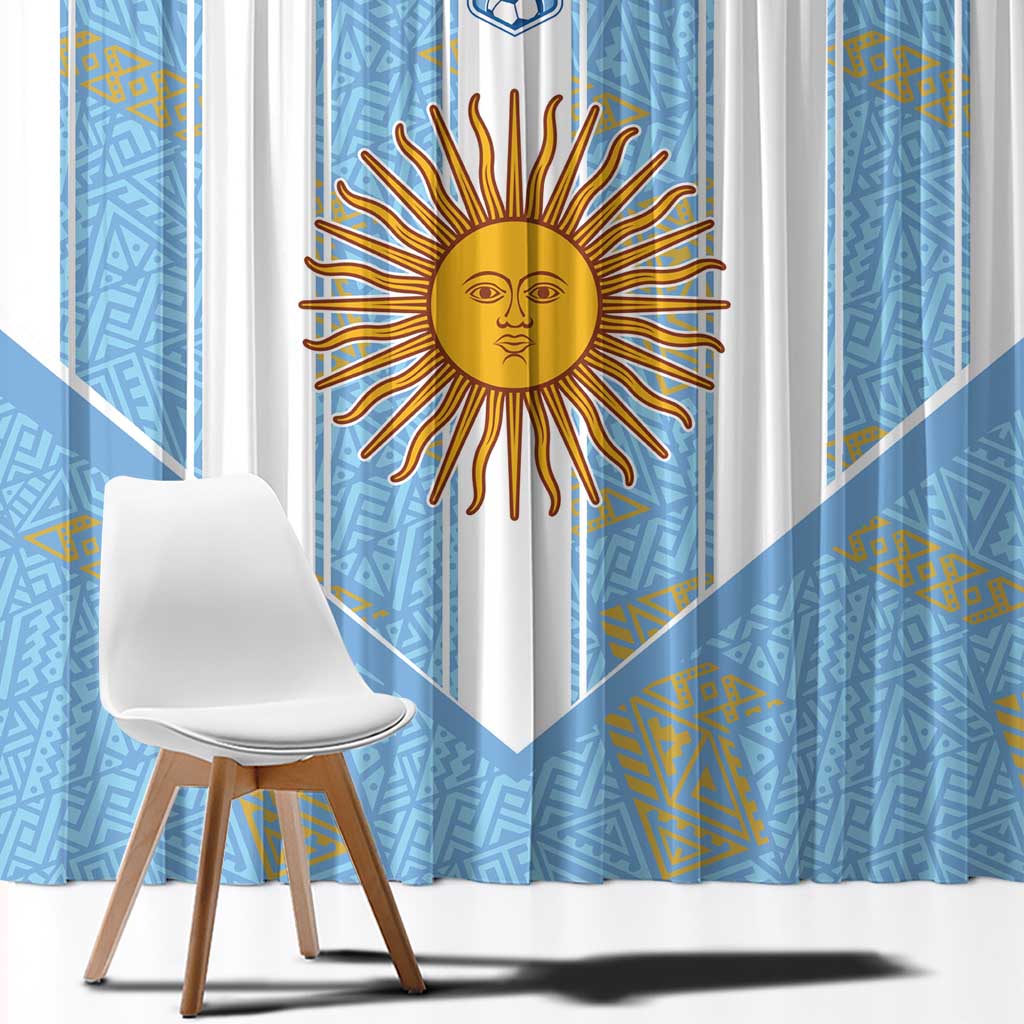 World Football 2026 Argentina Window Curtain La Albiceleste Pride Sun of May