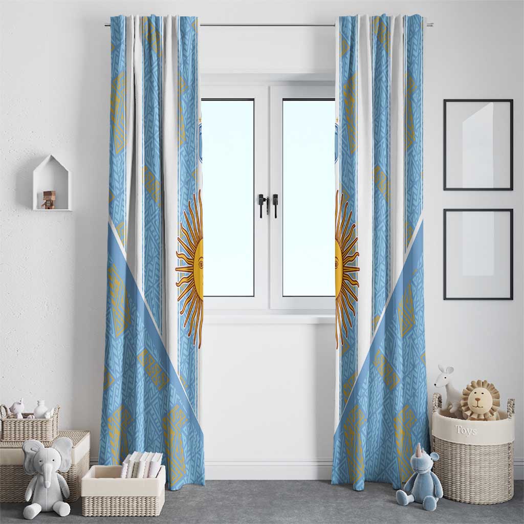World Football 2026 Argentina Window Curtain La Albiceleste Pride Sun of May
