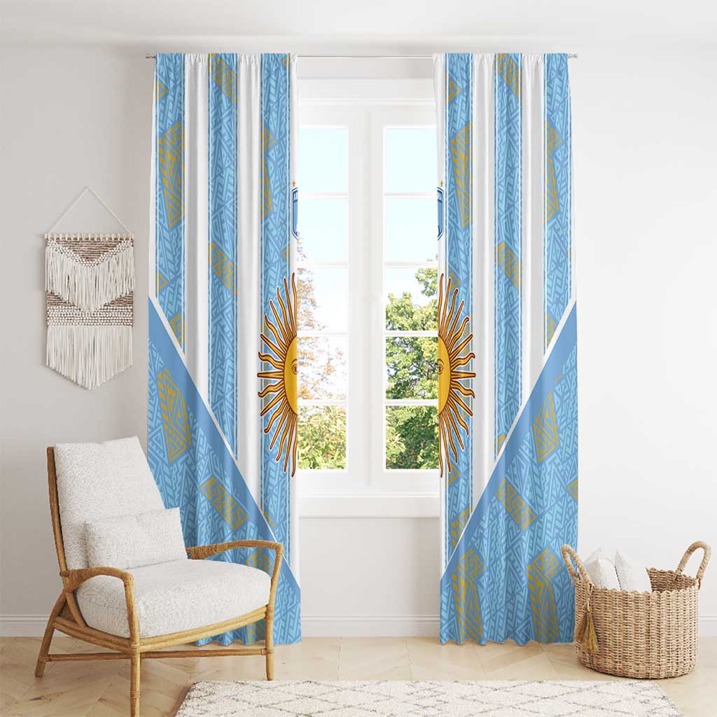 World Football 2026 Argentina Window Curtain La Albiceleste Pride Sun of May