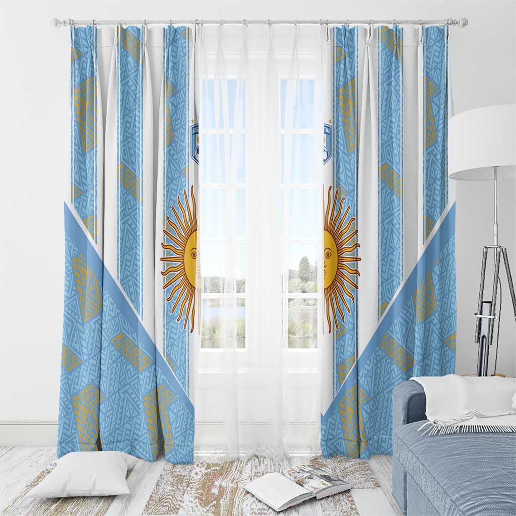 World Football 2026 Argentina Window Curtain La Albiceleste Pride Sun of May