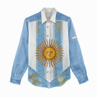 Custom World Football 2026 Argentina Women Casual Shirt La Albiceleste Pride Sun of May