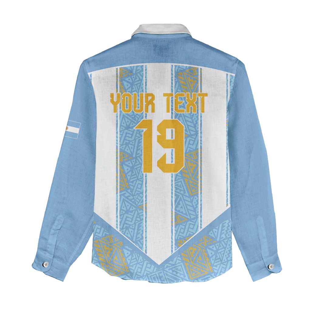 Custom World Football 2026 Argentina Women Casual Shirt La Albiceleste Pride Sun of May