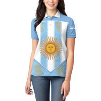 Custom World Football 2026 Argentina Women Polo Shirt La Albiceleste Pride Sun of May
