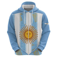 Custom World Football 2026 Argentina Zip Hoodie La Albiceleste Pride Sun of May